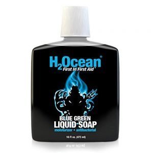Blue Green liquid soap H2Ocean